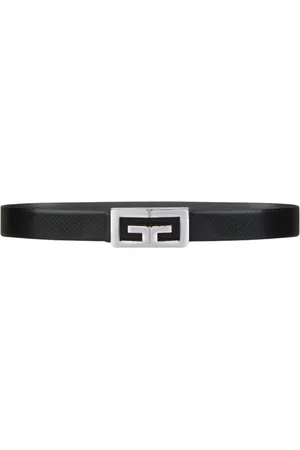 Givenchy Tilbehør, Herre, Sort, 95 CM, Læder, Sort Læder Bæltespænde