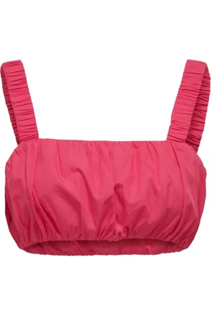 ONLY Top, Dame, Lyserød, M, Bomuld, Bomuld U-hals Teaberry Top