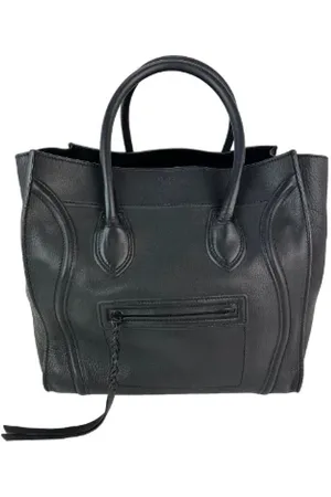 Céline Pre-owned, Dame, Sort, ONE SIZE, Tyl, Pre-owned Laeder celine-tasker