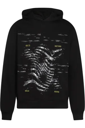 Daily paper Sweathshirts & Hoodies, Herre, Sort, S, Bomuld, Sort Sweater med Frontprint