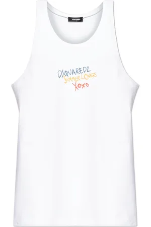 Dsquared2 Top, Herre, Hvid, L, Bomuld, Topkapsel Summer Lovers