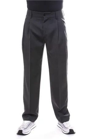 Dolce & Gabbana Bukser, Herre, Grå, L, Melange Grey Herre Bukser