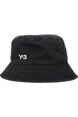Y-3 Tilbehør, Herre, Sort, M, Uld, Sort Bucket Hat Stilfuldt Tilbehør