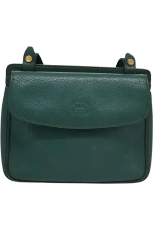 Gucci Pre-owned, Dame, Grøn, ONE SIZE, Uld, Pre-owned Laeder gucci-tasker