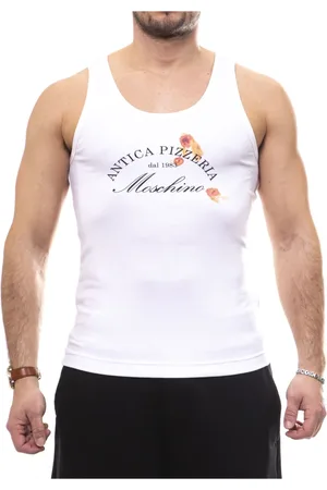 Moschino Top, Herre, Hvid, M, Hvid Tank Top til Mænd