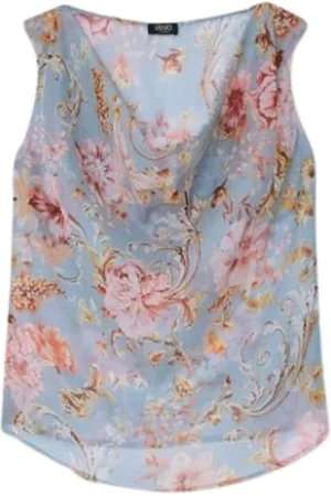 Liu Jo Top, Dame, Flerfarvet, XS, Himmelblomst Ecs Top Bluse