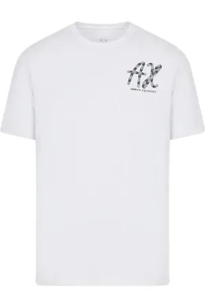 Armani Exchange Top, Herre, Hvid, XS, Bomuld, Kortærmet bomuldst-shirt hvid