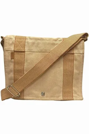 Hermès Pre-owned, Dame, , ONE SIZE, Uld, Pre-owned Canvas crossbody-tasker