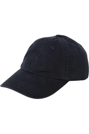 Stone Island Tilbehør, Herre, Blå, ONE SIZE, Uld, Sandfarvet Baseball Cap Stilfuldt Design