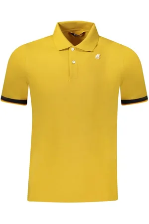 K-Way Top, Herre, Gul, 2XL, Bomuld, Gul Bomuld Herre Polo Skjorte