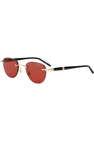 Montblanc Tilbehør, Herre, Gul, 48 MM, Uld, Stilfulde solbriller med model Mb0412S