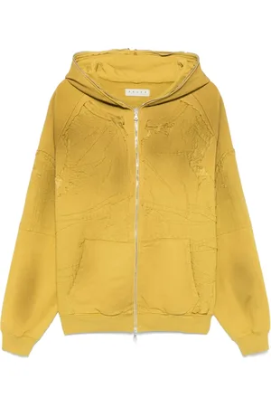 PAURA Sweathshirts & Hoodies, Herre, Gul, M, Sennep Full Zip Hoodie