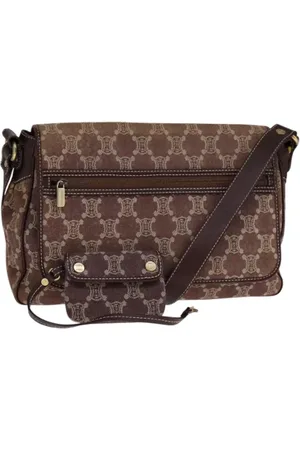 Céline Pre-owned, Dame, Rød, ONE SIZE, Uld, Pre-owned Canvas celine-tasker