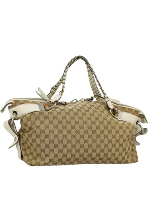 Gucci Pre-owned, Dame, Grå, ONE SIZE, Tyl, Pre-owned Canvas gucci-tasker