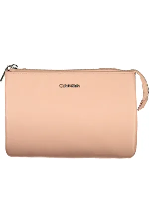 Calvin Klein Taske, Dame, Lyserød, ONE SIZE, Uld, Rosa Skuldertaske med Kontrastdetaljer