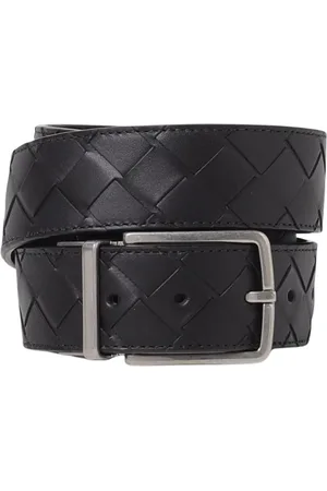 Bottega Veneta Tilbehør, Herre, Sort, 100 CM, Læder, Luksusvævet læderbælte