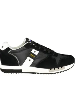 Blauer Sko, Herre, Sort, 42 EU, Læder, Sort Herre Sneaker Urban Chic Stil