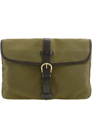 Salvatore Ferragamo Pre-owned, Dame, Grøn, ONE SIZE, Tyl, Pre-owned Canvas clutches