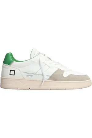D.A.T.E. Sko, Herre, Hvid, 42 EU, Nylon, Vintage Nylon Court Sneakers Hvid