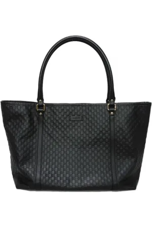 Gucci Pre-owned, Dame, Sort, ONE SIZE, Tyl, Pre-owned Laeder gucci-tasker