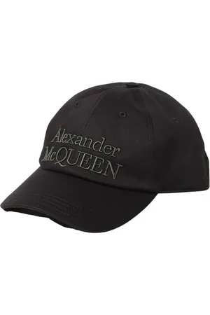 Alexander McQueen Tilbehør, Herre, Sort, M, Bomuld, Logo Baseball Cap