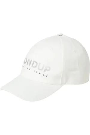 Dondup Tilbehør, Herre, Hvid, ONE SIZE, Bomuld, Logo Baseball Cap i Hvid