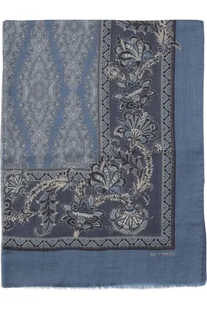 Etro Tilbehør, Herre, Flerfarvet, ONE SIZE, Uld, Multifarvet Paisley Silketørklæde