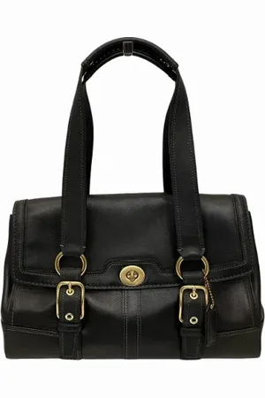 Coach Pre-owned, Dame, Sort, ONE SIZE, Uld, Pre-owned Laeder crossbody-tasker