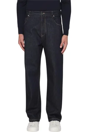 Fendi Jeans, Herre, Blå, W32, Uld, Klassiske Straight Leg Jeans