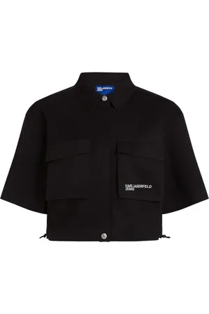 Karl Lagerfeld Skjorte, Dame, Sort, XS, Bomuld, Skjorter Sort