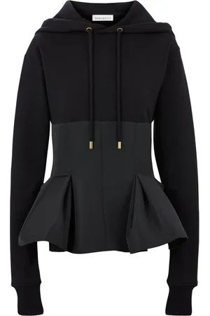 Nina Ricci Sweathshirts & Hoodies, Dame, Sort, S, Peplum Hættetrøje