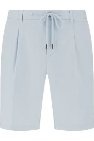 Boggi Milano Shorts, Herre, Blå, S, Bomuld, Stretch bomuld Sommer Bermuda shorts