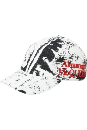 Alexander McQueen Tilbehør, Herre, Hvid, M, Hvid Baseball Cap