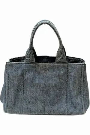 Prada Pre-owned, Dame, Blå, ONE SIZE, Denim, Pre-owned Denim hndtasker
