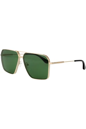 Alexander McQueen Tilbehør, Herre, Gul, 60 MM, Uld, Stilfulde solbriller Am0500S