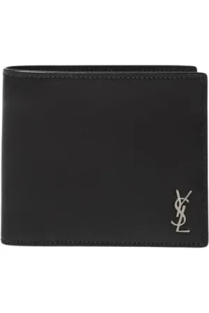 Saint Laurent Tilbehør, Herre, Sort, ONE SIZE, Læder, Herre Sort Læder Pung