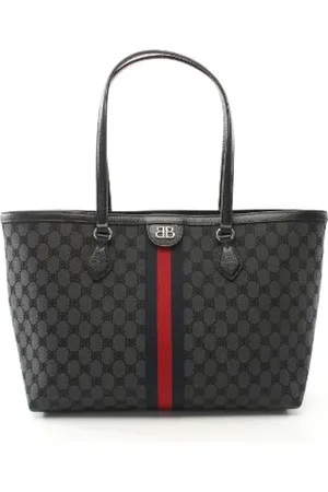 Balenciaga Pre-owned, Dame, Grå, ONE SIZE, Uld, Pre-owned Canvas balenciaga-tasker