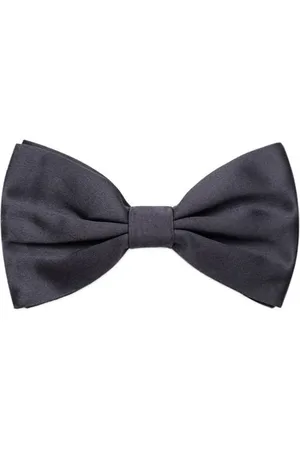 Dolce & Gabbana Tilbehør, Herre, Sort, ONE SIZE, Grå Silkeslips & Sløjfe