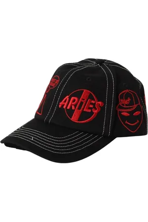 ARIES Tilbehør, Herre, Sort, ONE SIZE, Bomuld, Broderet Baseball Cap i Sort