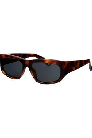 Jacquemus Tilbehør, Herre, Brun, 57 MM, Uld, Brun Tortoise Solbriller Stilfuldt Design
