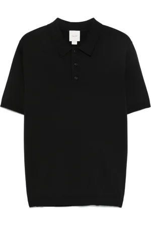Calvin Klein Top, Herre, Sort, S, Bomuld, Luksus Strikket Polo Skjorte