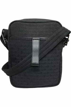 Dior Pre-owned, Dame, Sort, ONE SIZE, Uld, Pre-owned Canvas dior-tasker