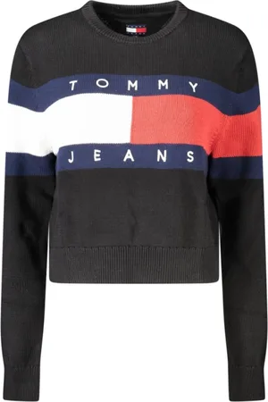Tommy Hilfiger Strik, Dame, Sort, M, Bomuld, Sort Bomuld Dame Sweater