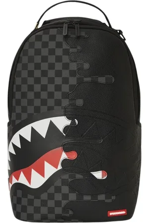 Sprayground Taske, Herre, Sort, ONE SIZE, Uld, Haj Rygsæk med Frontlomme med Lynlås