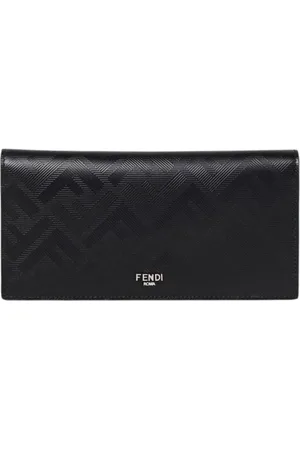 Fendi Tilbehør, Herre, Sort, ONE SIZE, Læder, Præget læderpung