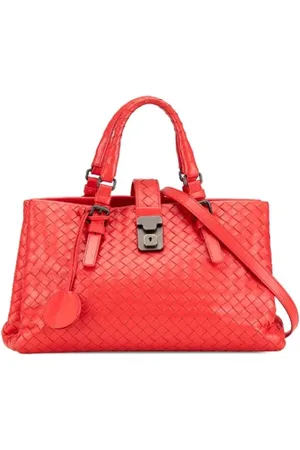 Bottega Veneta Pre-owned, Dame, Rød, ONE SIZE, Uld, Pre-owned Laeder hndtasker
