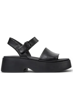 Camper Sko, Dame, Sort, 39 EU, Læder, Sort Tasha Platform Sandaler