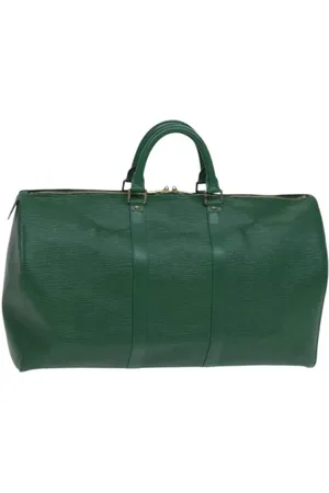 LOUIS VUITTON Pre-owned, Dame, Grøn, ONE SIZE, Tyl, Pre-owned Laeder louis-vuitton-tasker