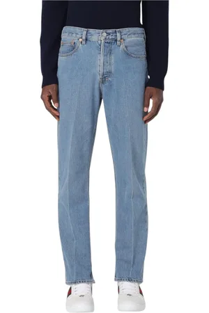 Gucci Jeans, Herre, Blå, W26, Denim, Premium Denim Straight Leg Jeans