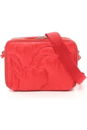 Dior Pre-owned, Dame, Rød, ONE SIZE, Uld, Pre-owned Canvas skuldertasker